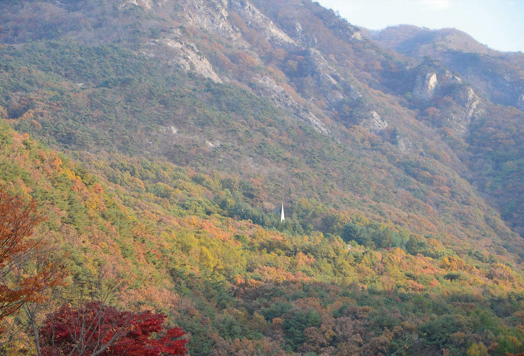 대둔산 승전기념탑 원경