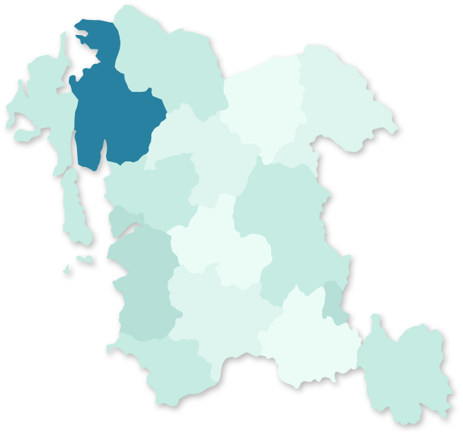 충청남도 서산 지역 활성화 지도